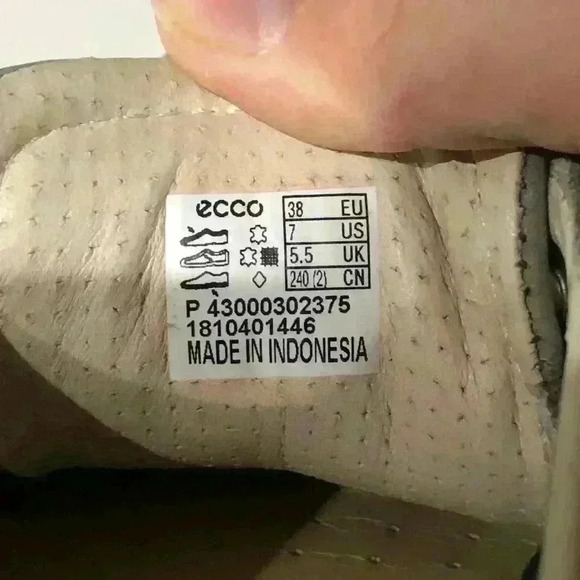 Ecco Soft 7 Leather Sneaker Anatomical Gray Comfort Women's 7 (38 EU) - Picture 6 of 7